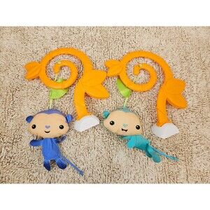 Fisher Price Tiger Time Jumperoo Hanging Toy Replacement Part Blue Orange Monkey